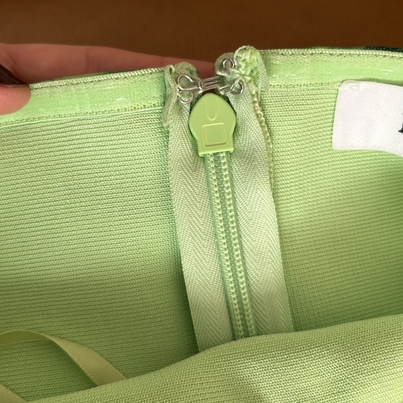 Elliatt Strapless dress size Medium Larkspur printed Mesh U-Wire bodycon rouched - Picture 9 of 15